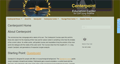 Desktop Screenshot of centerpointec.org